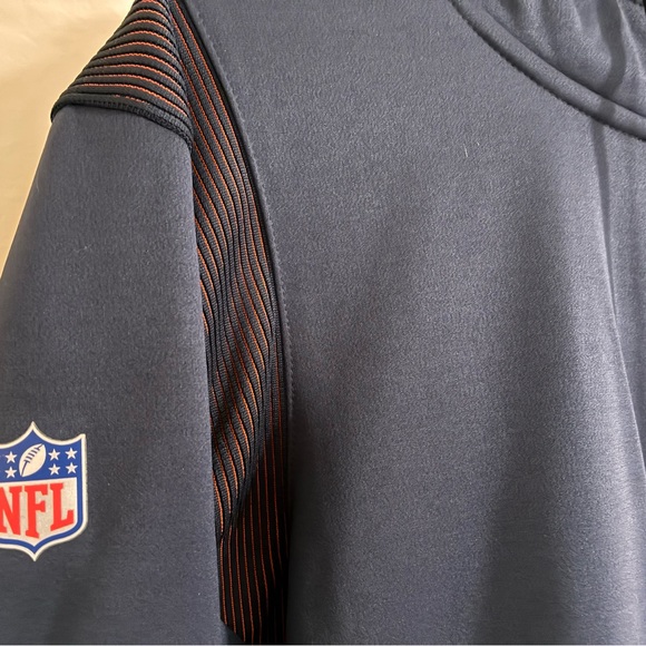 Chicago Bears Mens NFL Nike full zip hoodie size L - Picture 3 of 10